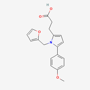 3-[1-(2-furylmethyl)-5-(4-methoxyphenyl)-1H-pyrrol-2-yl]propanoic acid