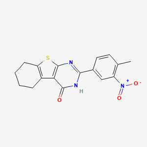 molecular formula C17H15N3O3S B5742488 2-(4-methyl-3-nitrophenyl)-5,6,7,8-tetrahydro[1]benzothieno[2,3-d]pyrimidin-4(3H)-one CAS No. 5950-43-6