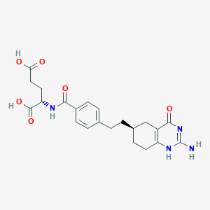 B057425 (2S)-2-[[4-[2-[(6R)-2-amino-4-oxo-5,6,7,8-tetrahydro-1H-quinazolin-6-yl]ethyl]benzoyl]amino]pentanedioic acid CAS No. 118537-33-0