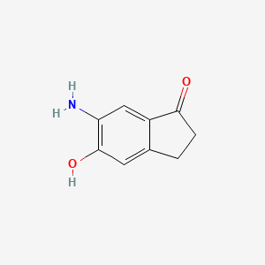 6-Amino-5-hydroxy-2,3-dihydro-1H-inden-1-one