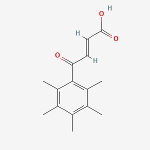molecular formula C15H18O3 B574251 4-Oxo-4-(2,3,4,5,6-pentamethylphenyl)but-2-enoic acid CAS No. 175136-58-0