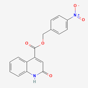 molecular formula C17H12N2O5 B5742525 4-nitrobenzyl 2-hydroxy-4-quinolinecarboxylate 