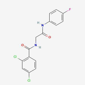 2,4-dichloro-N-{2-[(4-fluorophenyl)amino]-2-oxoethyl}benzamide