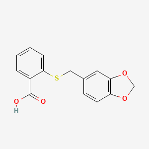 2-[(1,3-benzodioxol-5-ylmethyl)thio]benzoic acid