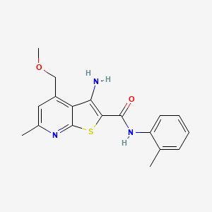 molecular formula C18H19N3O2S B5742564 3-amino-4-(methoxymethyl)-6-methyl-N-(2-methylphenyl)thieno[2,3-b]pyridine-2-carboxamide 