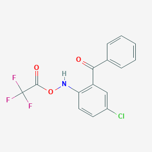 (5-chloro-2-{[(trifluoroacetyl)oxy]amino}phenyl)(phenyl)methanone