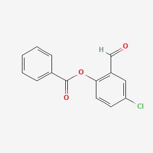 molecular formula C14H9ClO3 B5742584 4-氯-2-甲酰基苯甲酸苯酯 