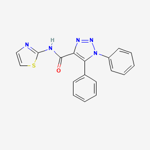 1,5-diphenyl-N-1,3-thiazol-2-yl-1H-1,2,3-triazole-4-carboxamide