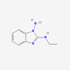 molecular formula C9H12N4 B574262 N2-Ethyl-1H-benzo[d]imidazole-1,2-diamine CAS No. 171082-90-9