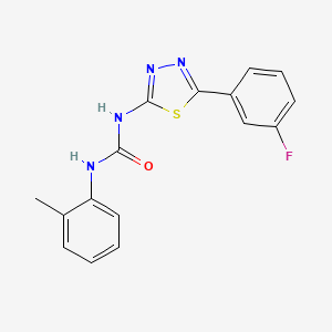 N-[5-(3-fluorophenyl)-1,3,4-thiadiazol-2-yl]-N'-(2-methylphenyl)urea