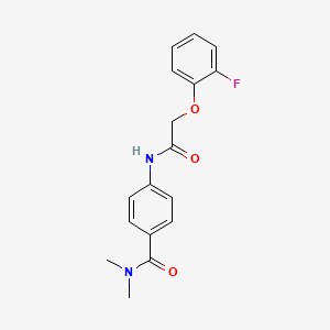 4-{[(2-fluorophenoxy)acetyl]amino}-N,N-dimethylbenzamide