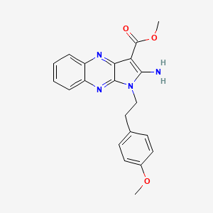 molecular formula C21H20N4O3 B5742645 methyl 2-amino-1-[2-(4-methoxyphenyl)ethyl]-1H-pyrrolo[2,3-b]quinoxaline-3-carboxylate 