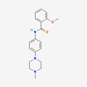 molecular formula C19H23N3O2 B5742655 2-methoxy-N-[4-(4-methyl-1-piperazinyl)phenyl]benzamide 