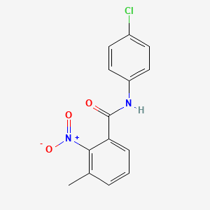 N-(4-chlorophenyl)-3-methyl-2-nitrobenzamide