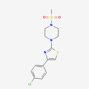 1-[4-(4-chlorophenyl)-1,3-thiazol-2-yl]-4-(methylsulfonyl)piperazine