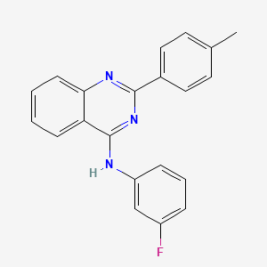 N-(3-fluorophenyl)-2-(4-methylphenyl)-4-quinazolinamine