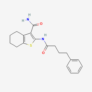 2-[(4-phenylbutanoyl)amino]-4,5,6,7-tetrahydro-1-benzothiophene-3-carboxamide