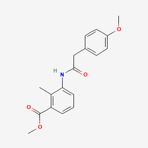 methyl 3-{[(4-methoxyphenyl)acetyl]amino}-2-methylbenzoate