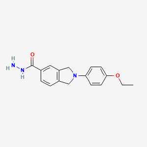 molecular formula C17H19N3O2 B5742727 2-(4-ethoxyphenyl)-5-isoindolinecarbohydrazide 