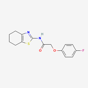 molecular formula C15H15FN2O2S B5742742 2-(4-fluorophenoxy)-N-(4,5,6,7-tetrahydro-1,3-benzothiazol-2-yl)acetamide 