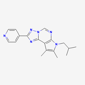 molecular formula C18H20N6 B5742747 7-isobutyl-8,9-dimethyl-2-(4-pyridinyl)-7H-pyrrolo[3,2-e][1,2,4]triazolo[1,5-c]pyrimidine 