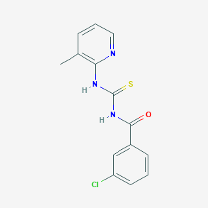 3-chloro-N-[(3-methylpyridin-2-yl)carbamothioyl]benzamide