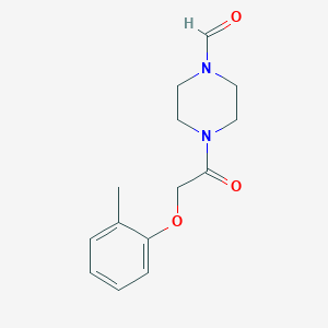 4-[(2-Methylphenoxy)acetyl]piperazine-1-carbaldehyde