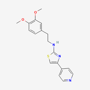 N-[2-(3,4-dimethoxyphenyl)ethyl]-4-(4-pyridinyl)-1,3-thiazol-2-amine