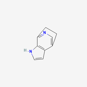 molecular formula C9H8N2 B574283 5,6-Dihydro-1H-7,4-(azenometheno)indole CAS No. 165101-75-7