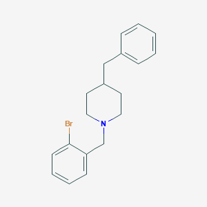 molecular formula C19H22BrN B5742843 4-benzyl-1-(2-bromobenzyl)piperidine 