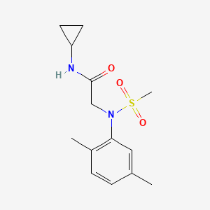 N~1~-cyclopropyl-N~2~-(2,5-dimethylphenyl)-N~2~-(methylsulfonyl)glycinamide