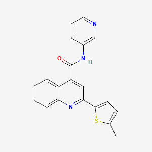 2-(5-methyl-2-thienyl)-N-3-pyridinyl-4-quinolinecarboxamide