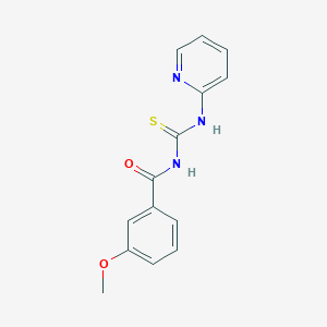 molecular formula C14H13N3O2S B5742884 3-methoxy-N-[(2-pyridinylamino)carbonothioyl]benzamide 