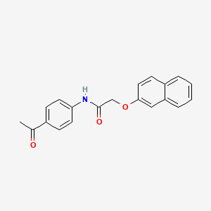 N-(4-acetylphenyl)-2-(2-naphthyloxy)acetamide