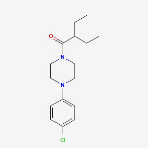 1-(4-chlorophenyl)-4-(2-ethylbutanoyl)piperazine