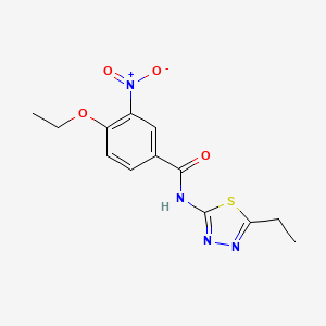 4-ethoxy-N-(5-ethyl-1,3,4-thiadiazol-2-yl)-3-nitrobenzamide