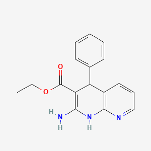 Ethyl 2-amino-4-phenyl-1,4-dihydro-1,8-naphthyridine-3-carboxylate