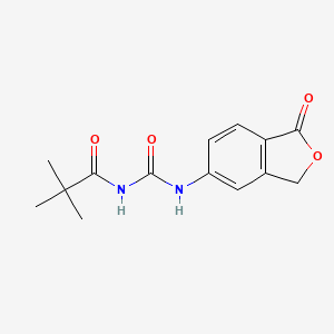 2,2-dimethyl-N-{[(1-oxo-1,3-dihydro-2-benzofuran-5-yl)amino]carbonyl}propanamide