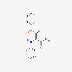 4-(4-methylphenyl)-2-[(4-methylphenyl)amino]-4-oxo-2-butenoic acid