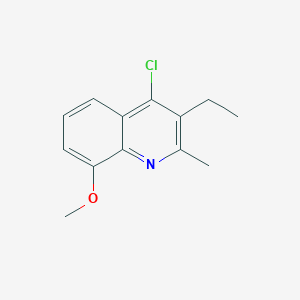 4-chloro-3-ethyl-8-methoxy-2-methylquinoline