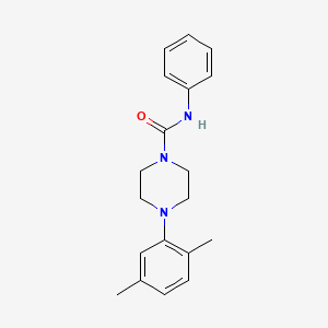 molecular formula C19H23N3O B5742966 4-(2,5-dimethylphenyl)-N-phenyl-1-piperazinecarboxamide 