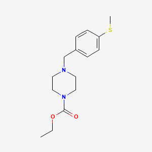 ethyl 4-[4-(methylthio)benzyl]-1-piperazinecarboxylate