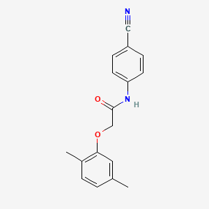 molecular formula C17H16N2O2 B5743020 N-(4-cyanophenyl)-2-(2,5-dimethylphenoxy)acetamide CAS No. 443903-20-6