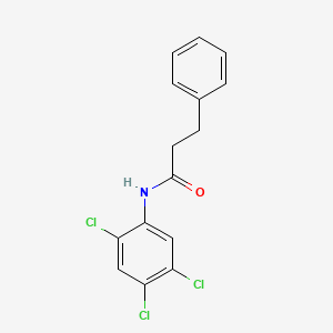 molecular formula C15H12Cl3NO B5743043 3-phenyl-N-(2,4,5-trichlorophenyl)propanamide 