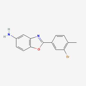 molecular formula C14H11BrN2O B5743044 2-(3-bromo-4-methylphenyl)-1,3-benzoxazol-5-amine 