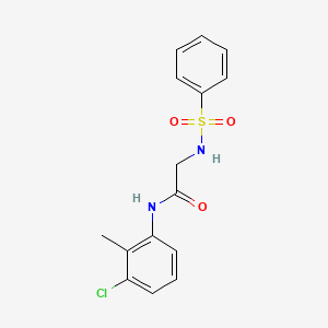 N~1~-(3-chloro-2-methylphenyl)-N~2~-(phenylsulfonyl)glycinamide