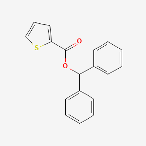 molecular formula C18H14O2S B5743067 diphenylmethyl 2-thiophenecarboxylate 