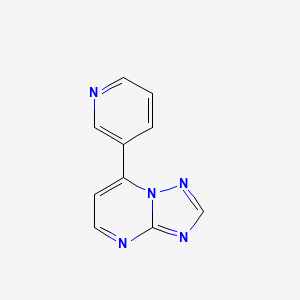 molecular formula C10H7N5 B5743069 7-(3-pyridinyl)[1,2,4]triazolo[1,5-a]pyrimidine 