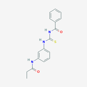 N-({[3-(propionylamino)phenyl]amino}carbonothioyl)benzamide