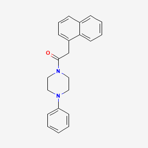 molecular formula C22H22N2O B5743126 1-(1-naphthylacetyl)-4-phenylpiperazine 